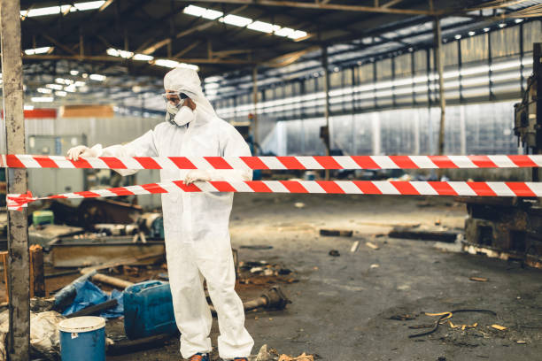 Professional Sewage Cleanup technician working in Baltimore, MD